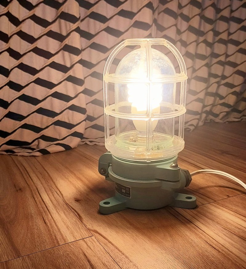 复古风格灰蓝色塑料玻璃灯罩船用壁灯 老壁灯 老船灯 - 灯具/灯饰 - 其他材质 