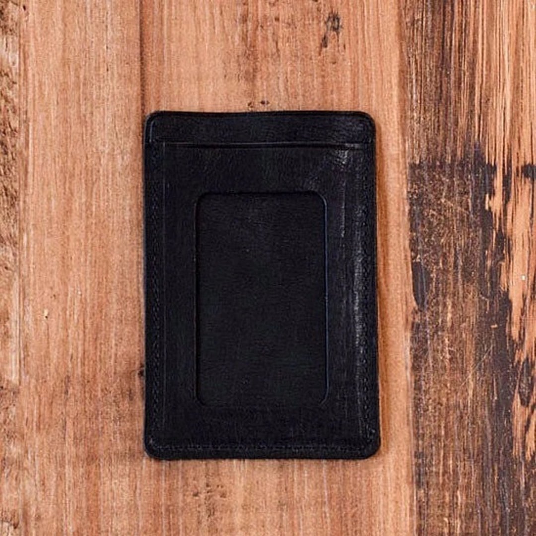 马皮革 ID卡套 通行卡套  Pass case ID case 经典黑 - 证件套/卡套 - 真皮 黑色
