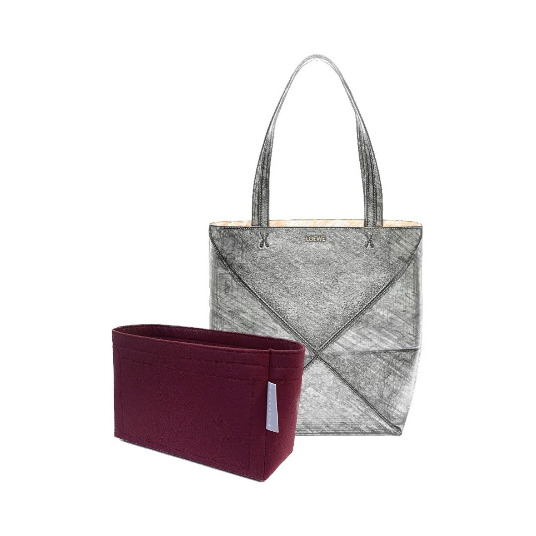 【香港制造|韩国绒布】手制内袋- Loewe Puzzle Fold Tote Medium - 化妆包/杂物包 - 其他材质 多色