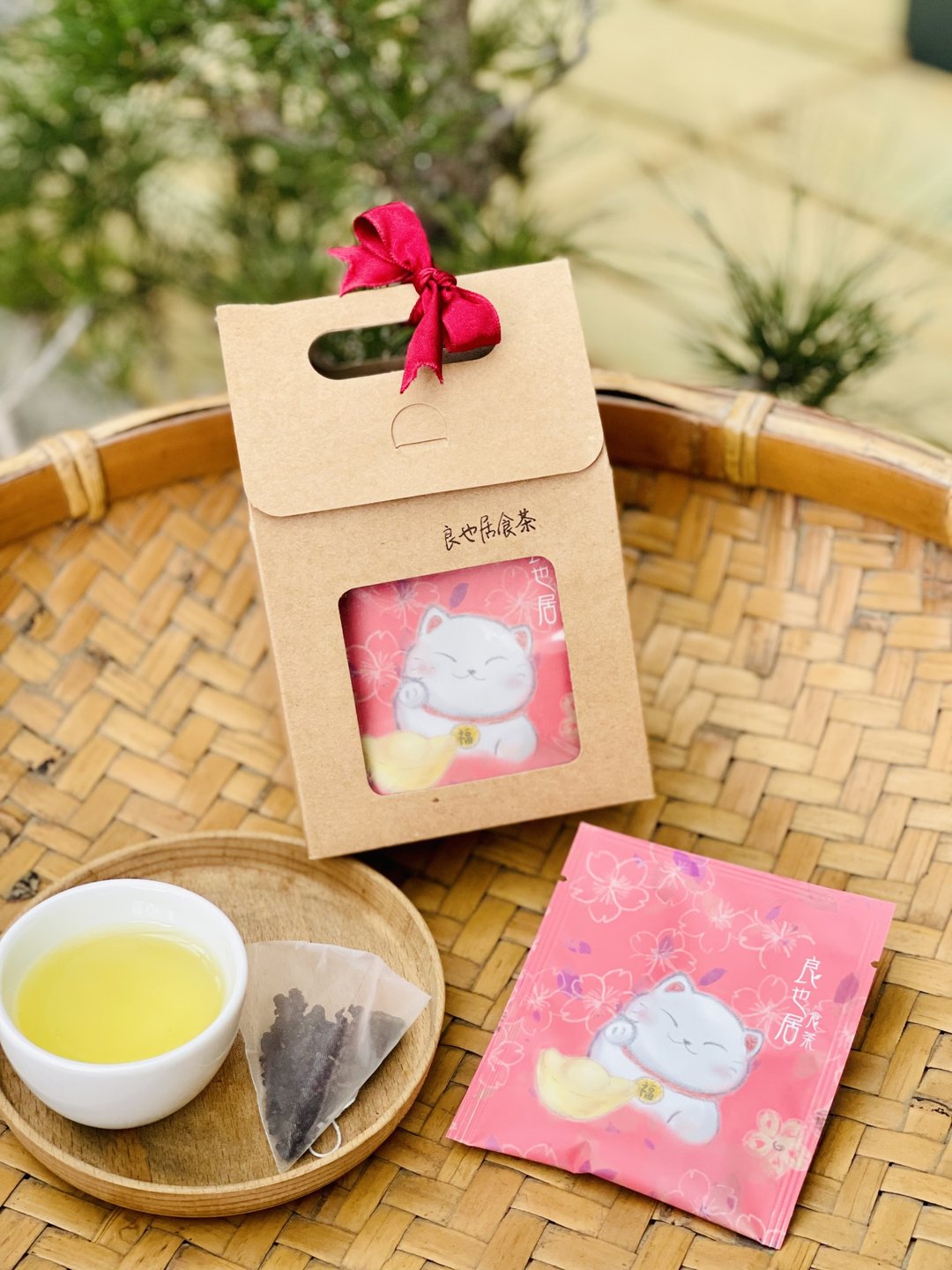 幸福猫手提茶礼_立体茶包*6/良也居茶行 - 茶 - 新鲜食材 
