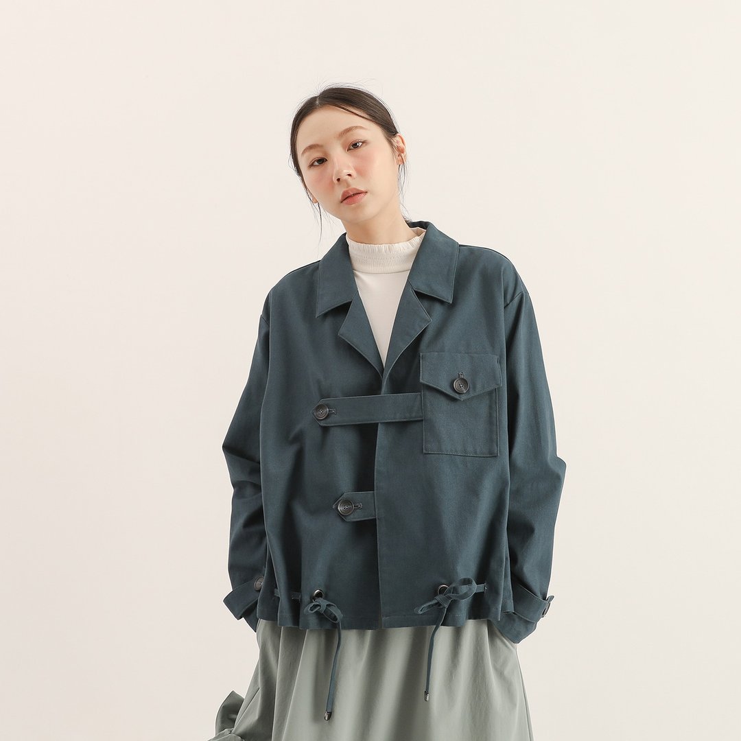 Everwatch_守望中性外套_25AF302_单宁蓝 - 女装休闲/机能外套 - 聚酯纤维 蓝色