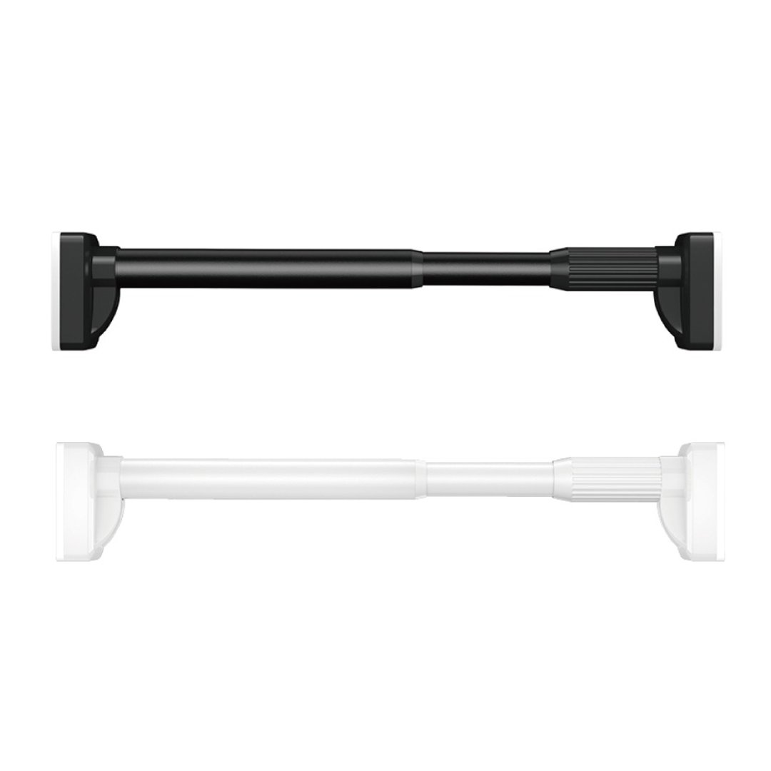 万用旋转型伸缩杆160-350cm(吊衣杆/晒衣杆/窗门浴帘杆-黑/白) - 衣架/挂勾 - 其他金属 白色