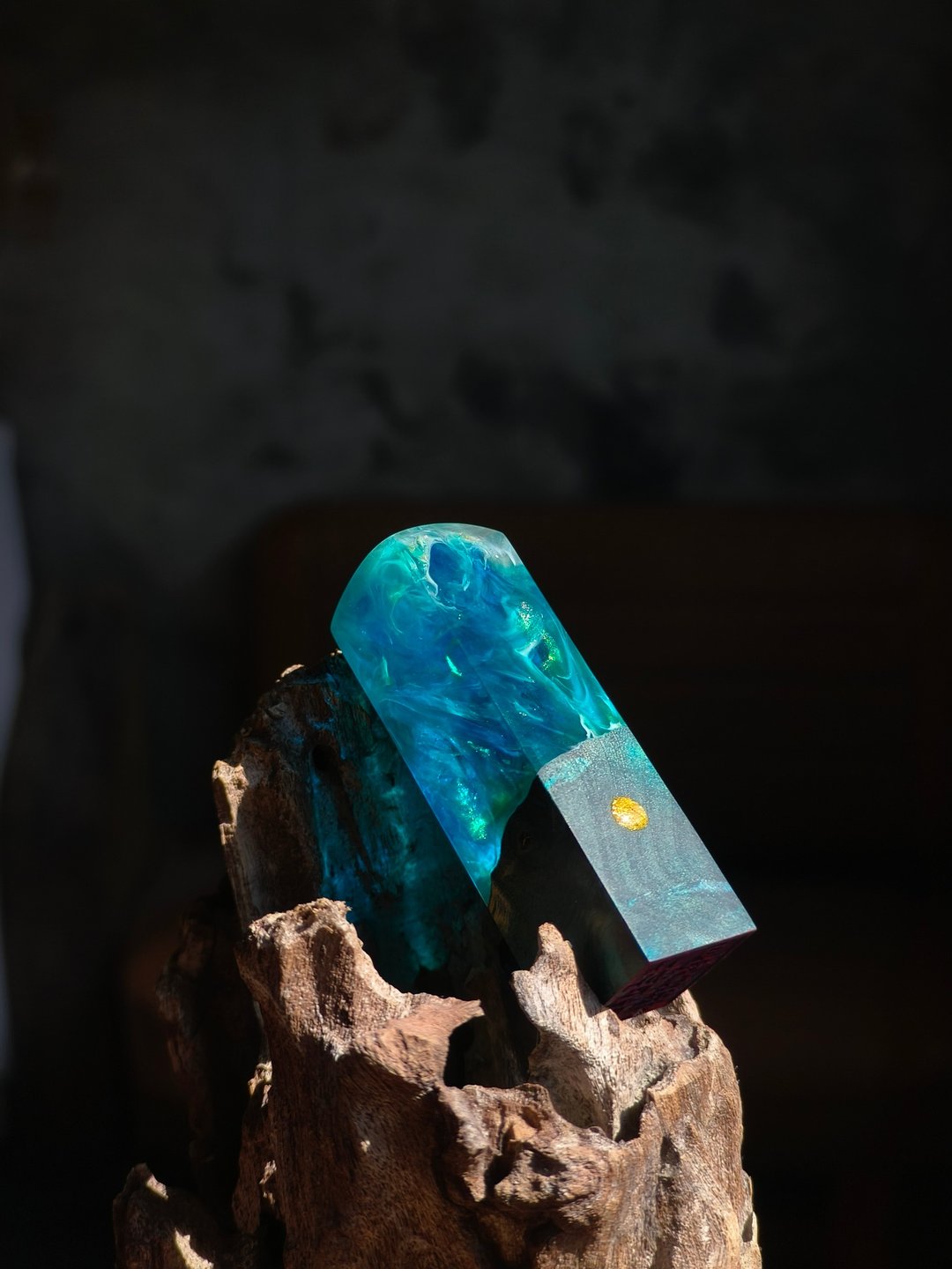 绿岛手作/树脂海浪海洋手工印章/结婚订制纪念印章印鉴/对章定制 - 印章/印台 - 树脂 多色
