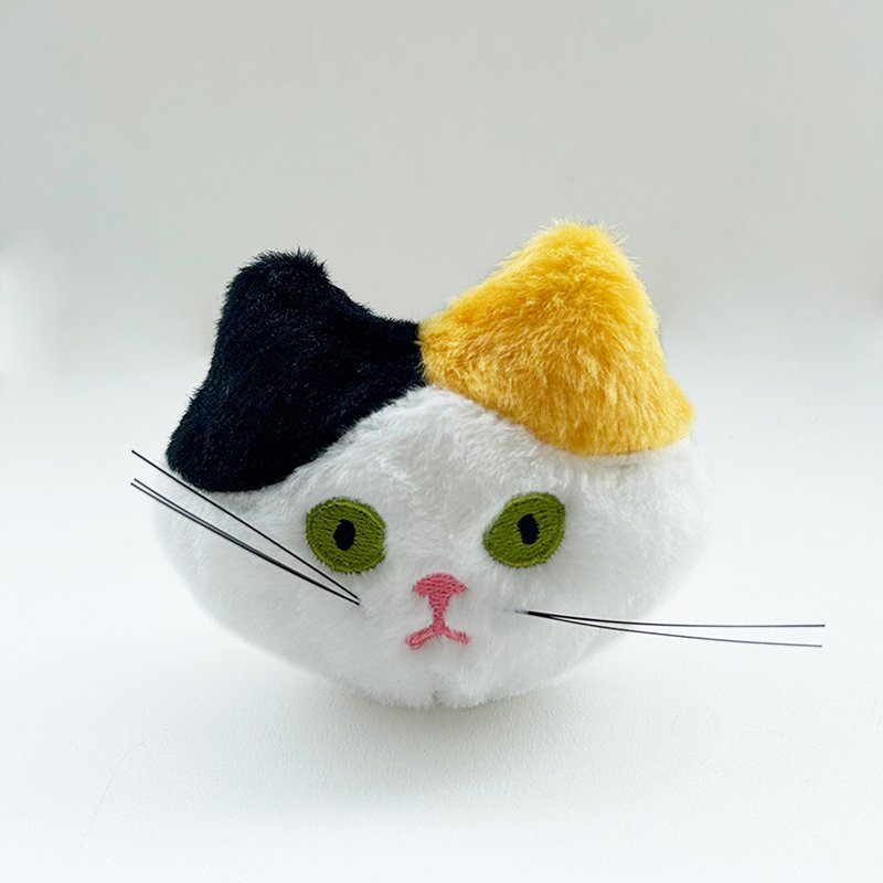 【CINDY CHIEN】三花猫小精灵毛绒绒吊饰 - 吊饰 - 其他材质 