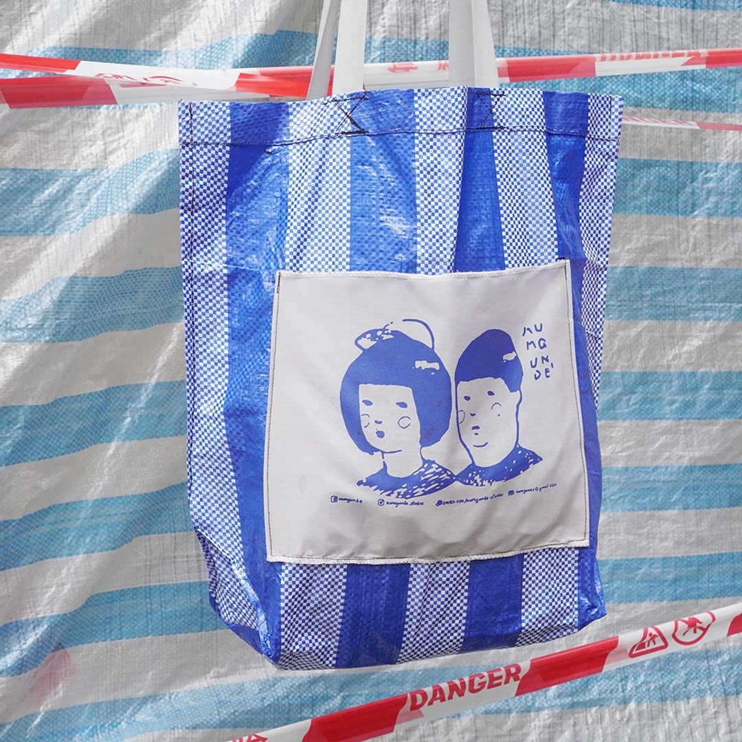 numgunde studio totes bag - 后背包/双肩包 - 其他材质 蓝色