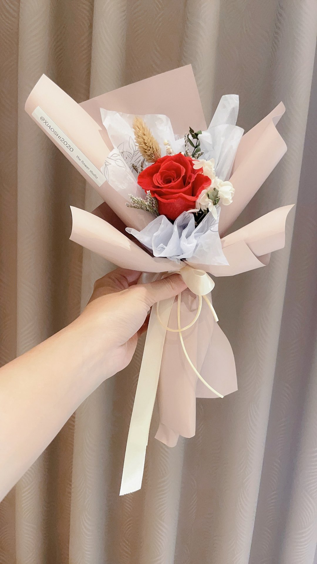 玫瑰花束 永生花束 情人节花束 小花束 毕业花束 婚礼小物 母亲节 - 摆饰 - 植物．花 红色