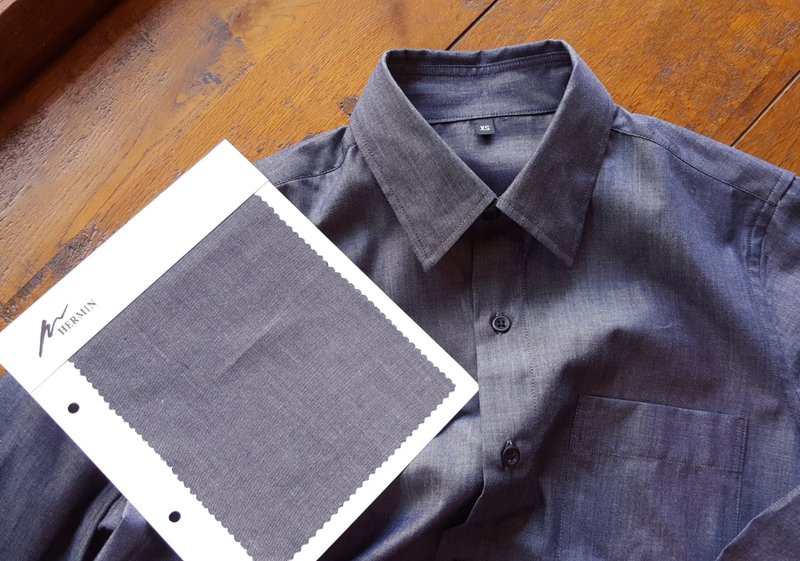 单宁深灰蓝丝光棉 - 编织/刺绣/羊毛毡/裁缝 - 棉．麻 蓝色