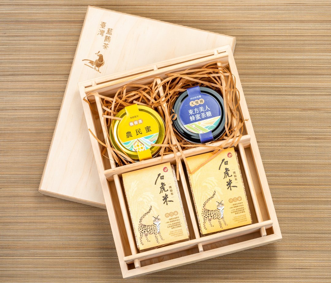 【台湾蓝鹊茶X石虎米】甜米米中秋礼盒 - 其他 - 新鲜食材 粉红色