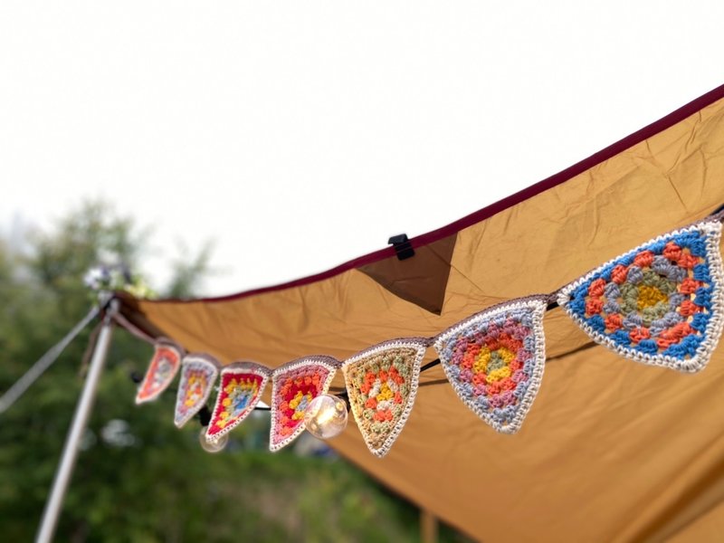 钩织三角旗 - 露营用品 - 棉．麻 多色