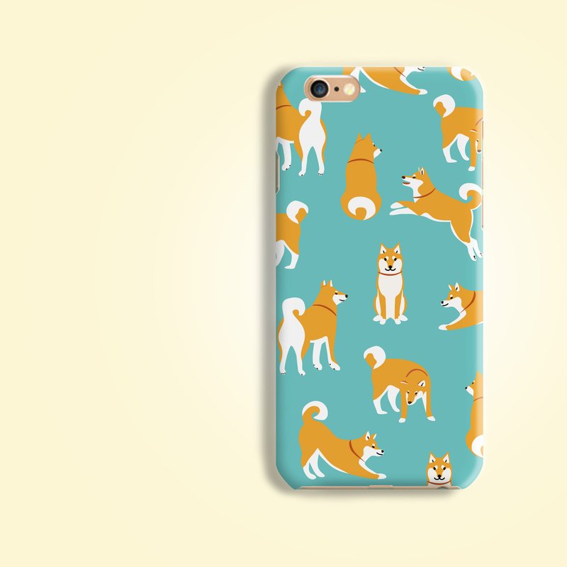 柴犬 小狗 狗 犬 汪星人 宠物 磨砂 手机壳 硬壳 保护壳 保护套  for iPhone 4 4S 5 5S SE 6 6S 7 Plus Samsung Galaxy S6 S7 edge Note HTC LG Nexus HTGNP40 - 手机壳/手机套 - 塑料 多色