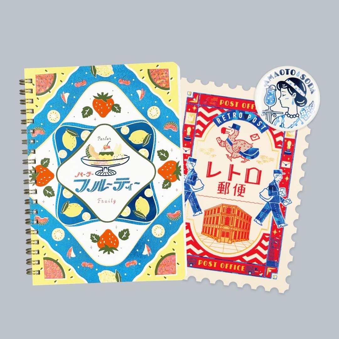 【日本限定】Pinkoi × ROKKAKU × オビワン 限定カラー ノート - 笔记本/手帐 - 纸 蓝色