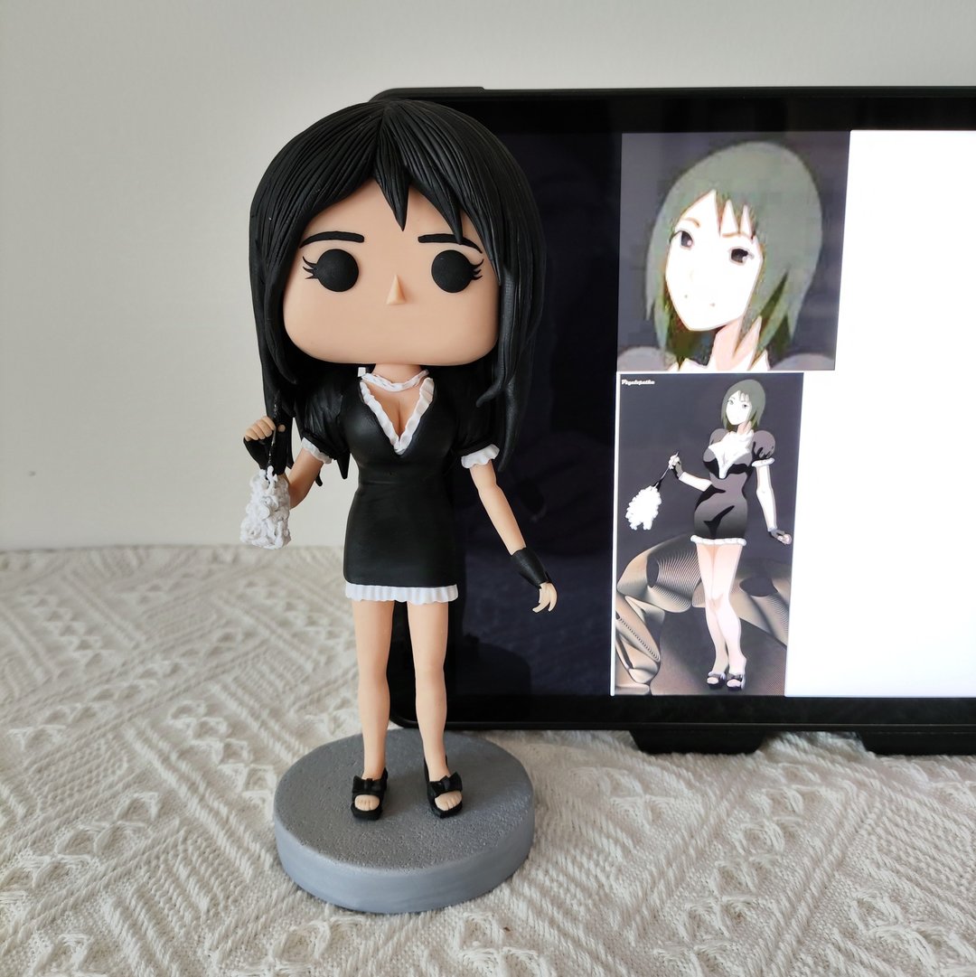 纯手工定制美国Funko Pop 自画肖像公仔娃娃男朋友老公生日礼物 - 玩偶/公仔 - 粘土 多色