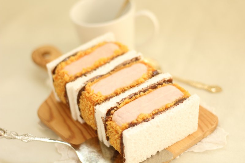 【包装】炸肉排三明治 - 化妆包/杂物包 - 树脂 咖啡色