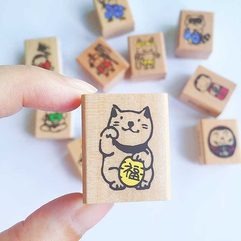 日本Kodomob日本幸运物印章-共11款 - 印章/印台 - 木头 多色