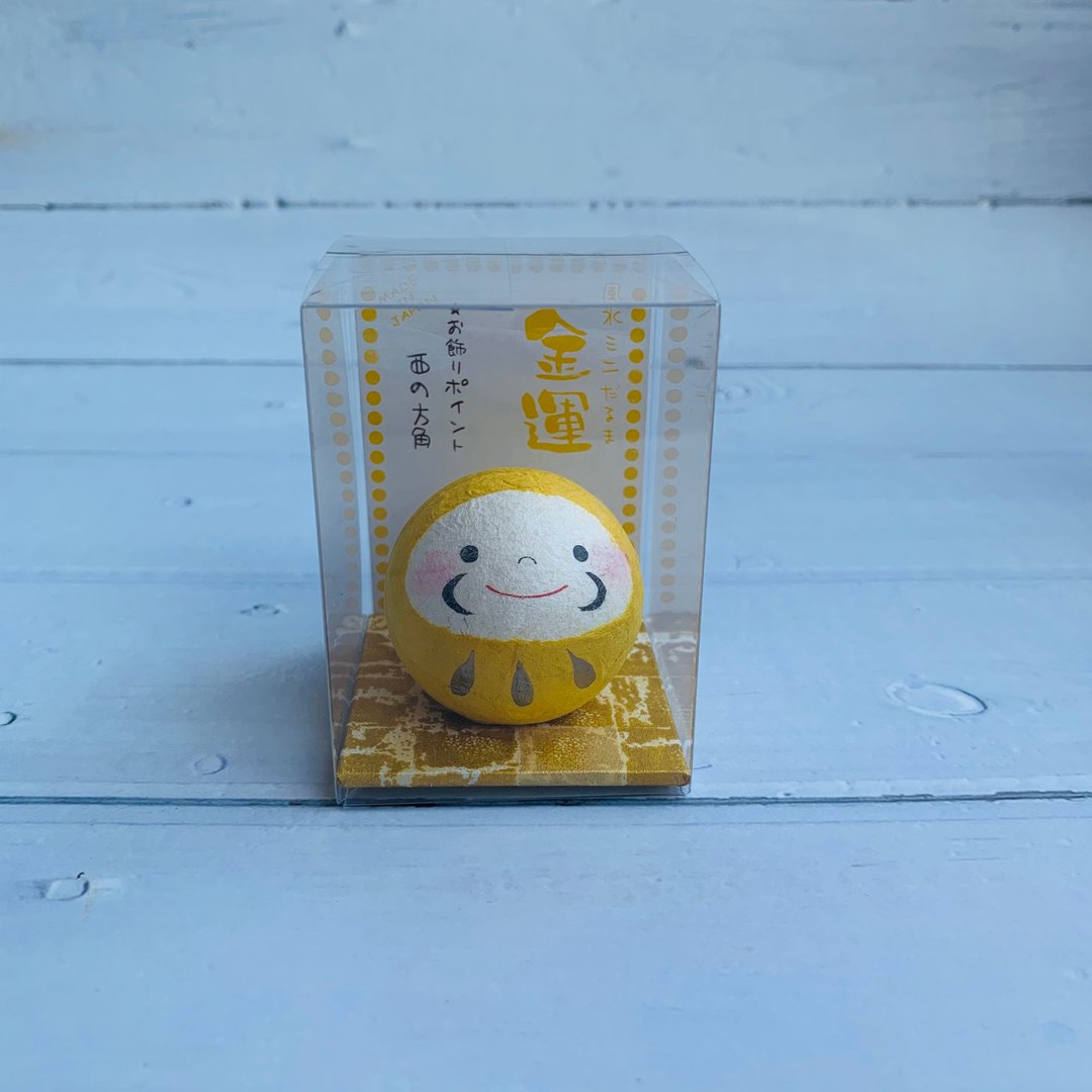 风水达摩-和纸吉祥物-财运/金运(黄色) - 玩偶/公仔 - 纸 