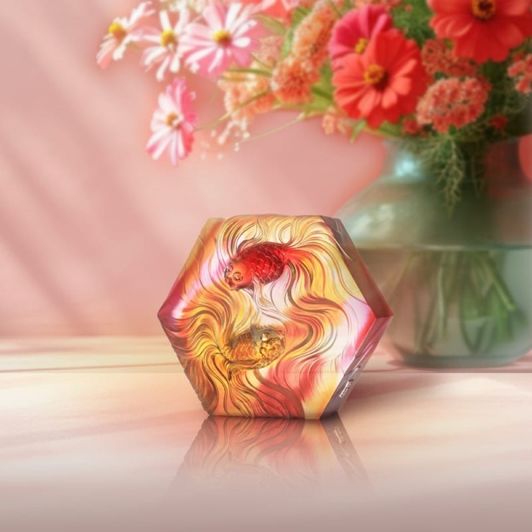 琉璃工房 LIULI 舞锦绣 - 摆饰 - 玻璃 红色