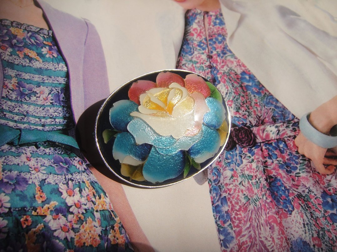 【老时光 OLD-TIME】早期二手欧美饰品珐琅别针 - 摆饰 - 其他材质 