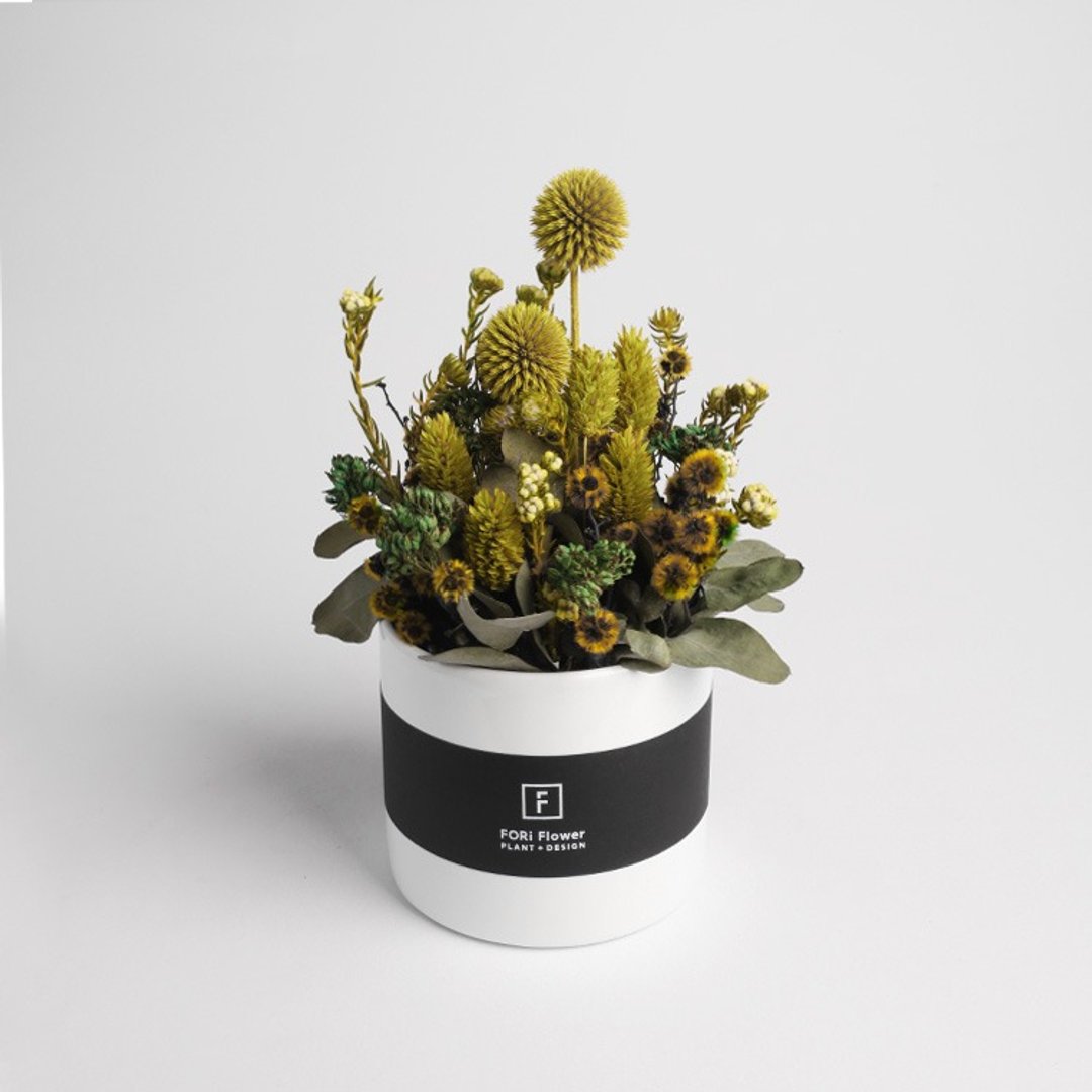 [花里 FORi Flower]sweet cake-干燥桌花-茉莉绿茶 - 植栽/盆栽 - 植物．花 绿色