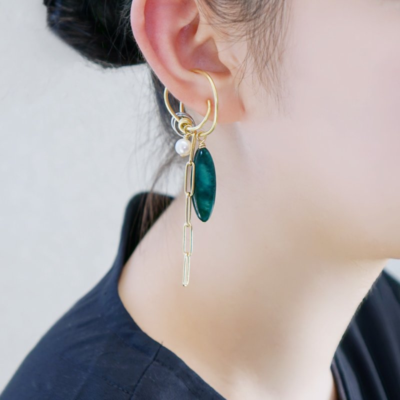 耳骨夹 made 高度自由可订制耳骨夹 - 耳环/耳夹 - 其他金属 金色