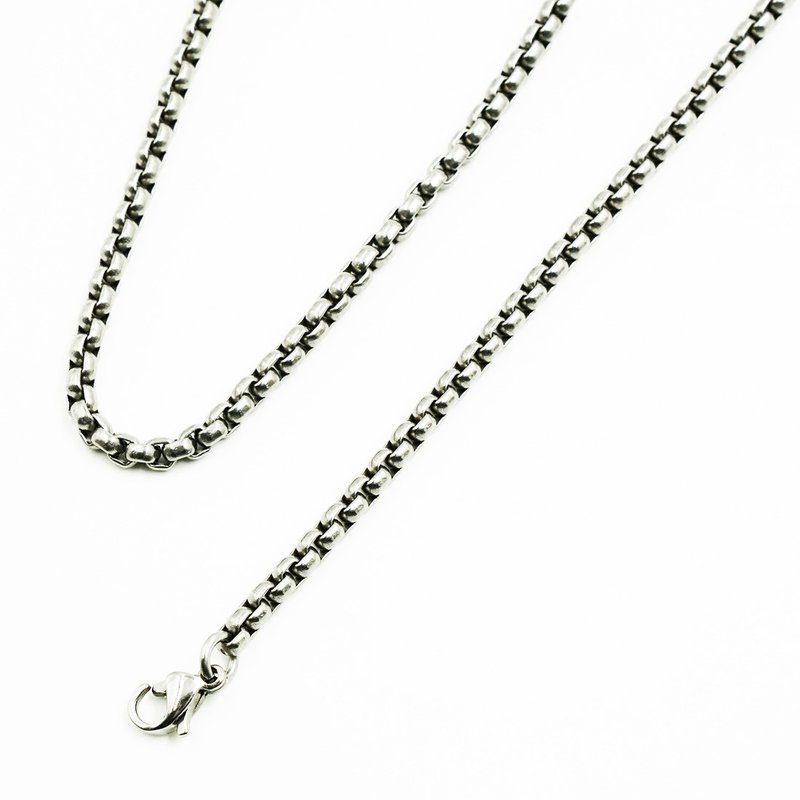 钛金属箱环项链- 650mm - TIGT - 项链 - 其他金属 银色