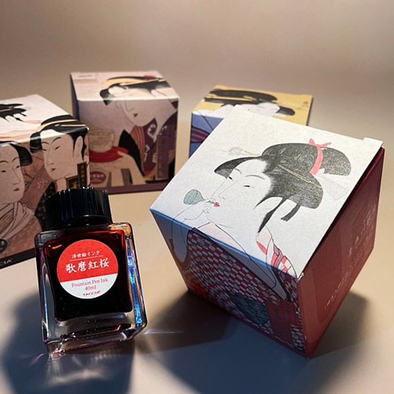 TACCIA 日本浮世绘 喜多川歌麿 40ML墨水(红樱) - 墨水 - 其他材质 多色