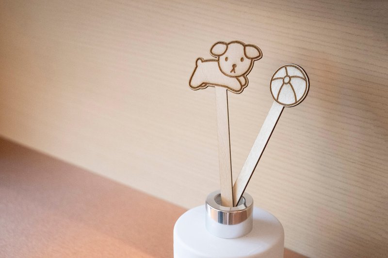 【Pinkoi x miffy】Snuffy & Ball 扩香棒 | ninety second - 香薰/精油/线香 - 木头 咖啡色