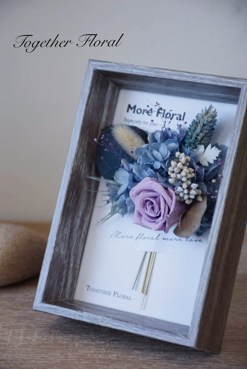 永生花桌框/壁饰 永生花卡片 画框花画 - 干燥花/捧花 - 植物．花 