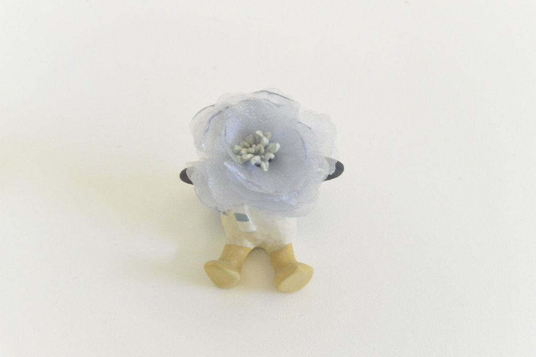 花朵发圈-浅蓝色 - 发饰 - 棉 蓝色