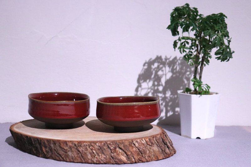 【钧窑/钧红】浀杯 / 对杯 台湾陶瓷茶杯  Ceramic - 茶具/茶杯 - 陶 