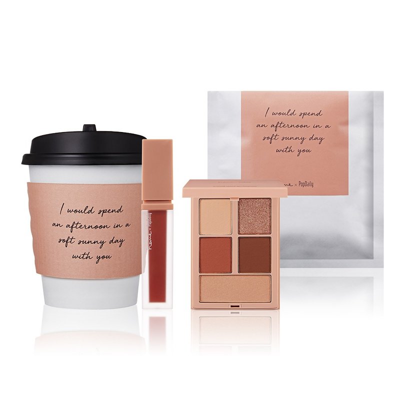 heme x PopDaily轻焙午茶眼颊彩盘香醇特调丝绒唇釉组合 - 唇彩/颊彩 - 其他材质 多色