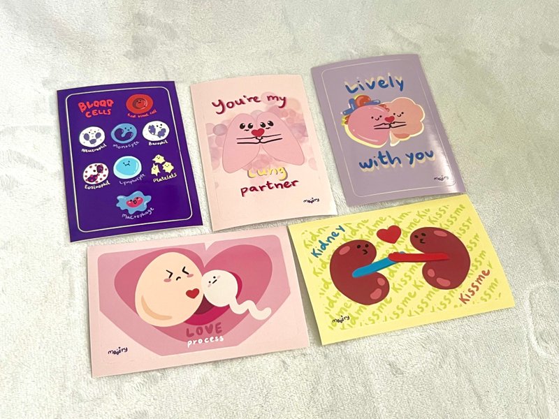 生物图案识别证贴纸 - 贴纸 - 其他材质 蓝色