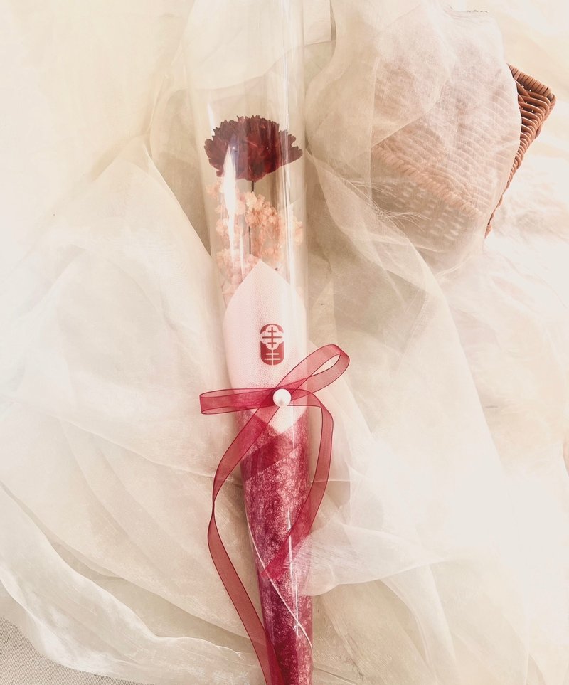 母亲节 香氛索拉康乃馨 - 干燥花/捧花 - 棉．麻 