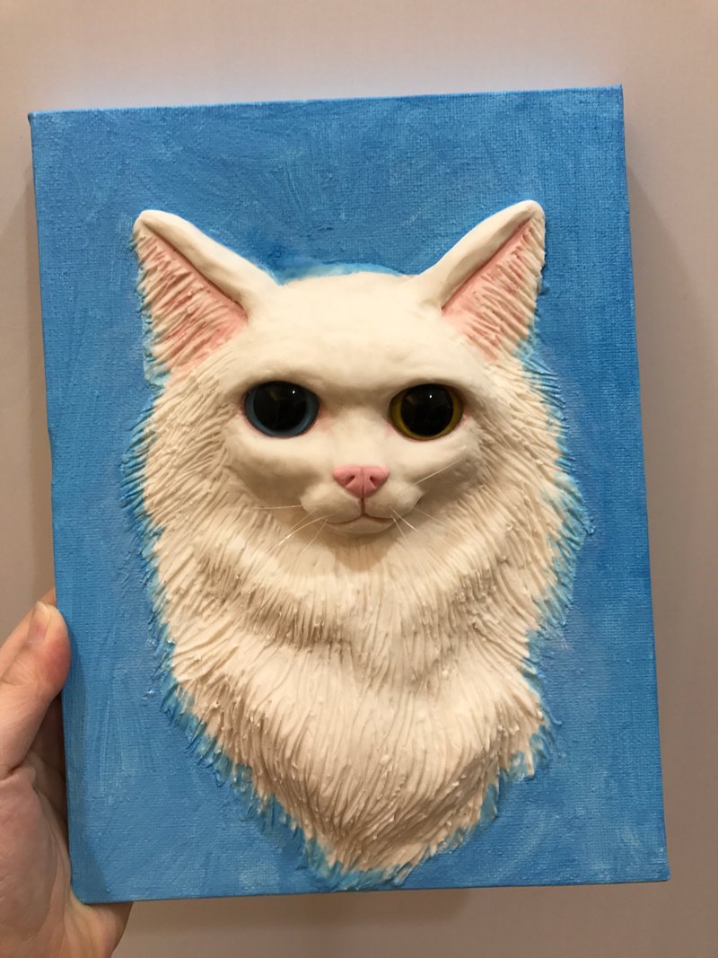 斑马与狗独创宠物立体肖像画 30x40cm 单只 公仔订做 猫公仔 狗公仔 定制化 定制画 - 海报/装饰画/版画 - 纸 
