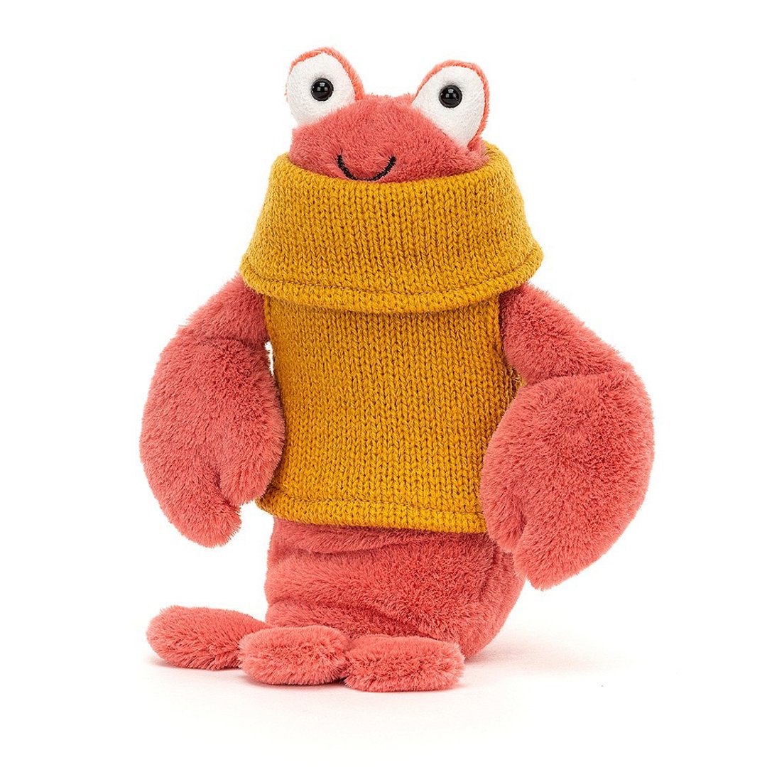 Cozy Crew Lobster 毛衣龙虾 21x12cm - 玩偶/公仔 - 聚酯纤维 红色