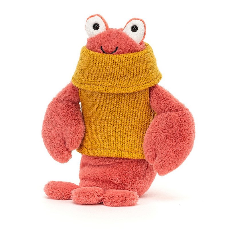 Cozy Crew Lobster 毛衣龙虾 21x12cm - 玩偶/公仔 - 聚酯纤维 红色