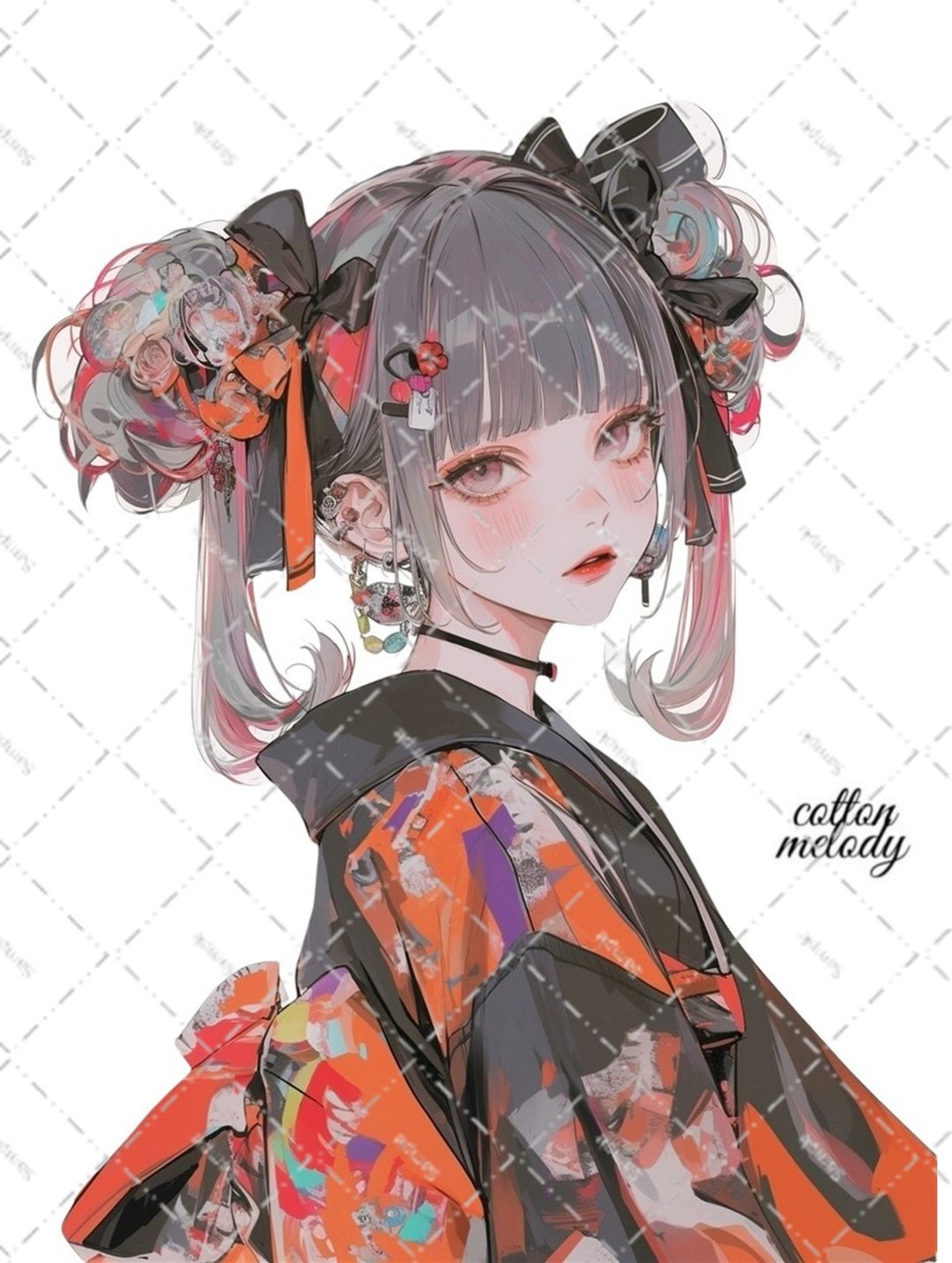 原创贴纸 No.7170 人物贴纸 原创贴纸 人物贴纸 女孩贴纸 原创人物贴纸 - 贴纸 - 纸 