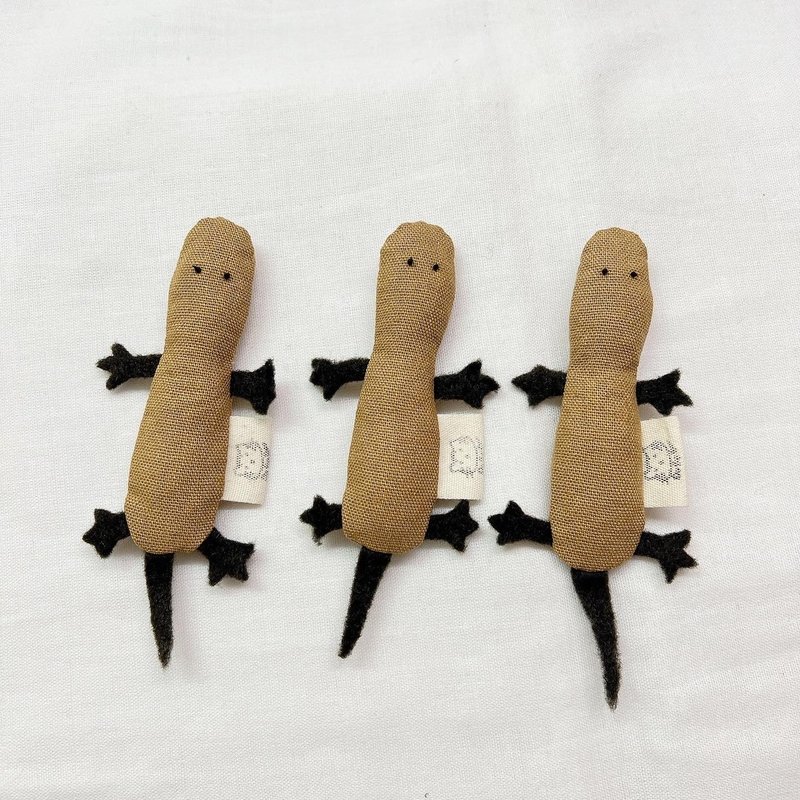 手作小壁虎玩具 壁虎玩具 猫咪玩具 宠物玩具 - 玩具 - 棉．麻 