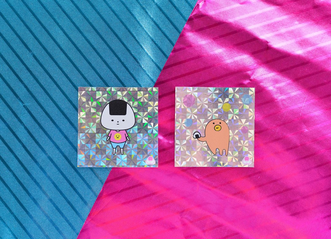 [New] Onigiri Glitter Sticker_Part 2 - 贴纸 - 防水材质 多色