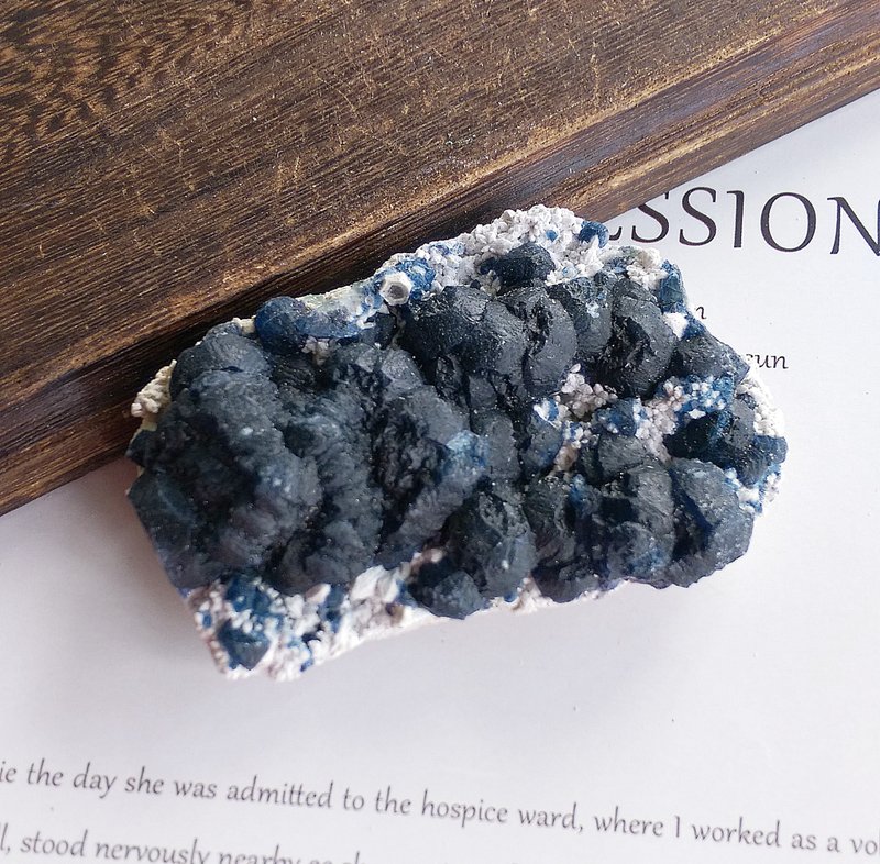 Fluorite 内蒙古产地 蓝莓萤石 天然矿石 原矿 - 摆饰 - 其他材质 
