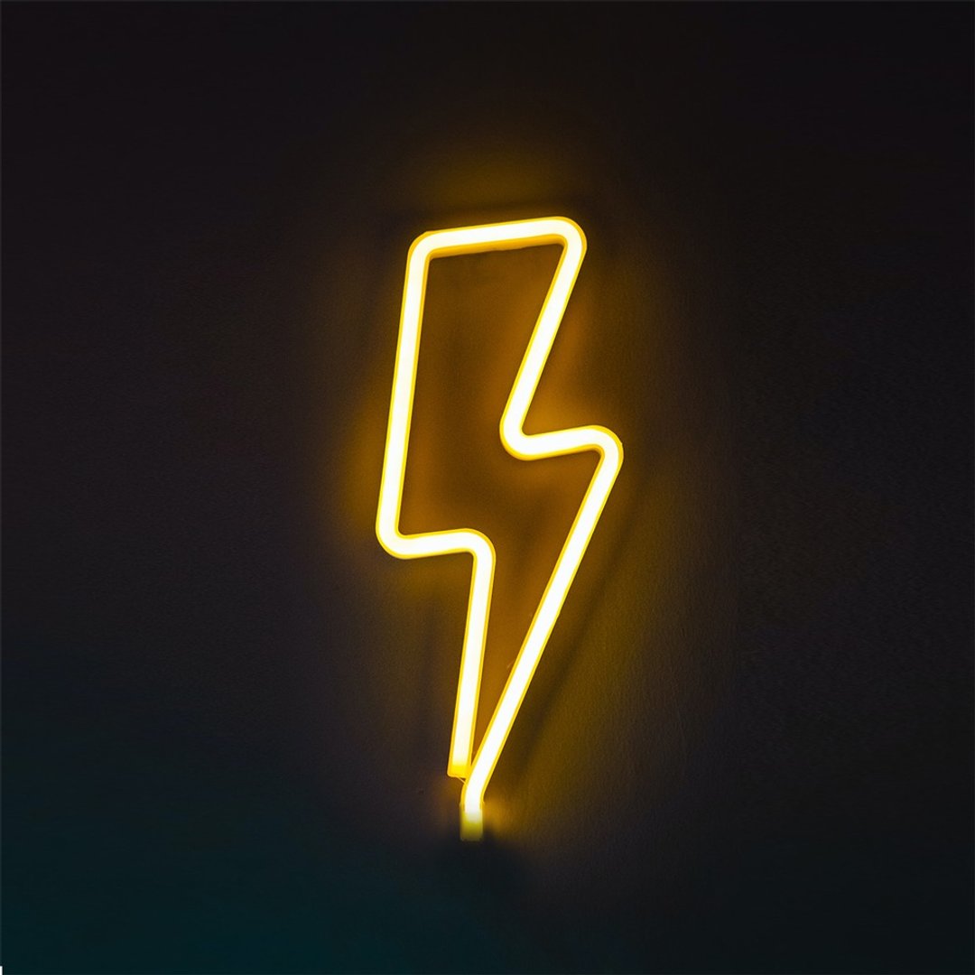 闪电霓虹灯Lightning LED发光字Neon Sign装饰广告招牌Logo装饰灯 - 灯具/灯饰 - 压克力 透明