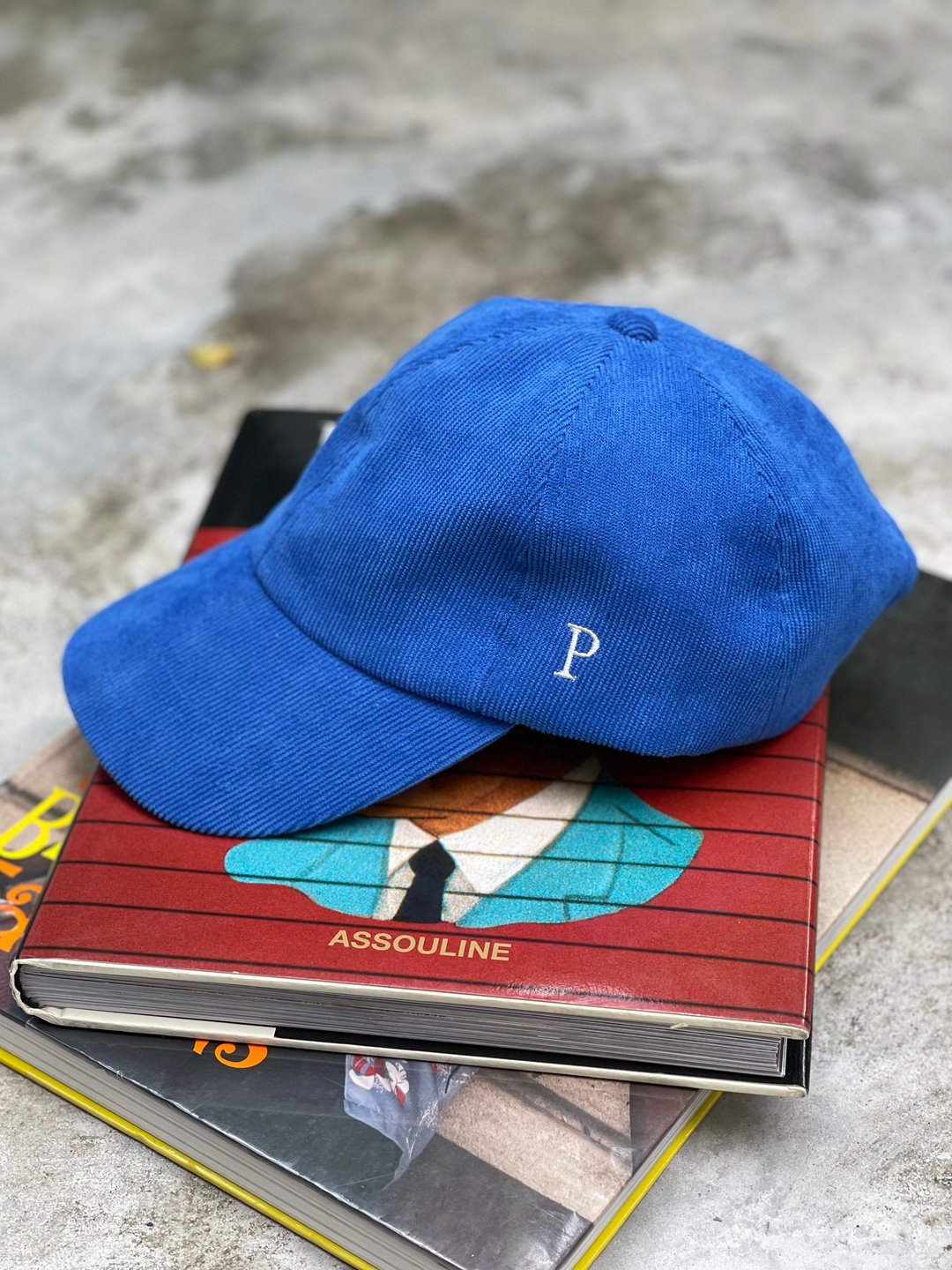 Kiss the Earth Cap Corduroy Blue - 帽子 - 其他材质 