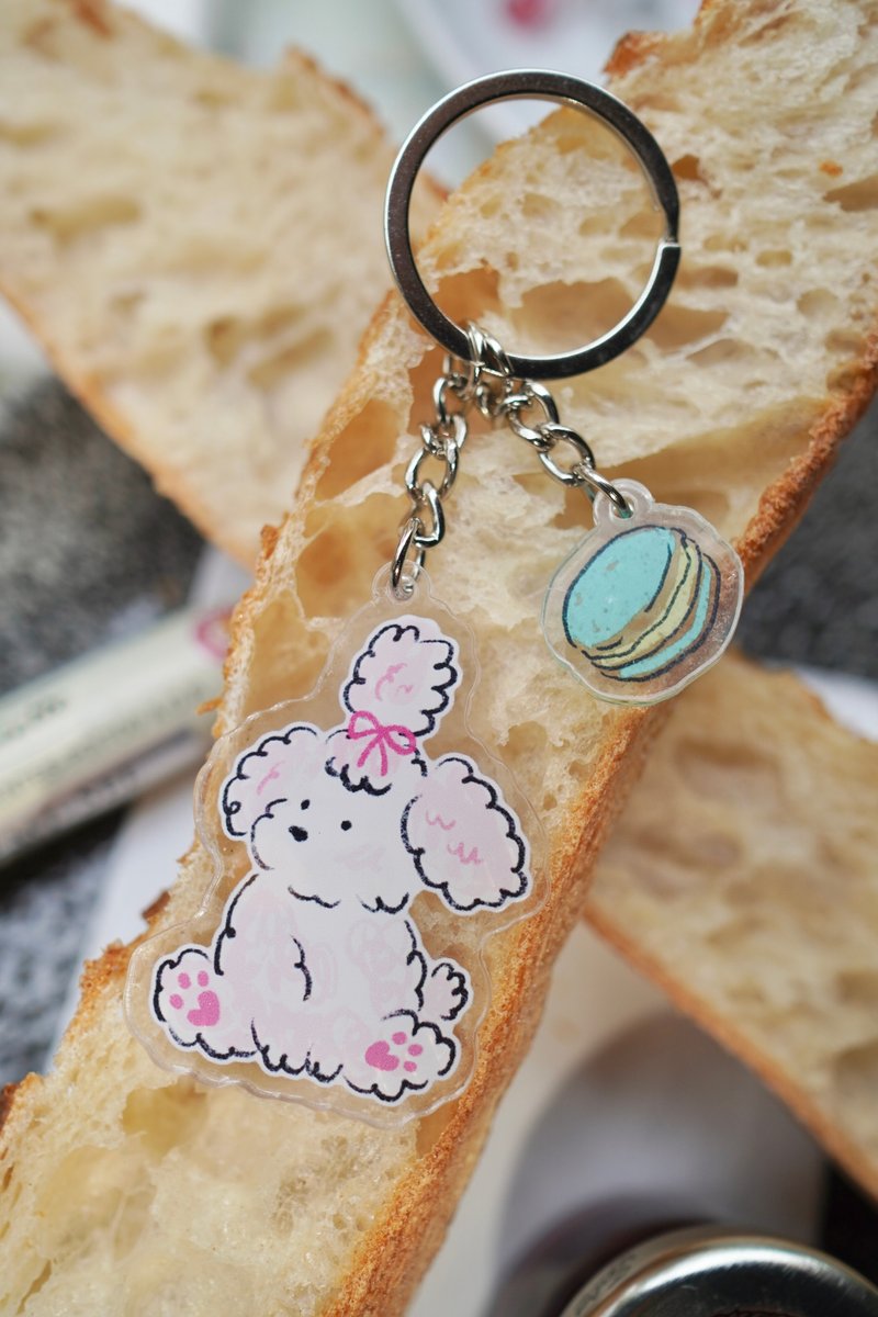 Oh là là Pets!透明萌伙伴吊饰 圆滚滚ChuChu x 小马卡龙 - 吊饰 - 压克力 粉红色