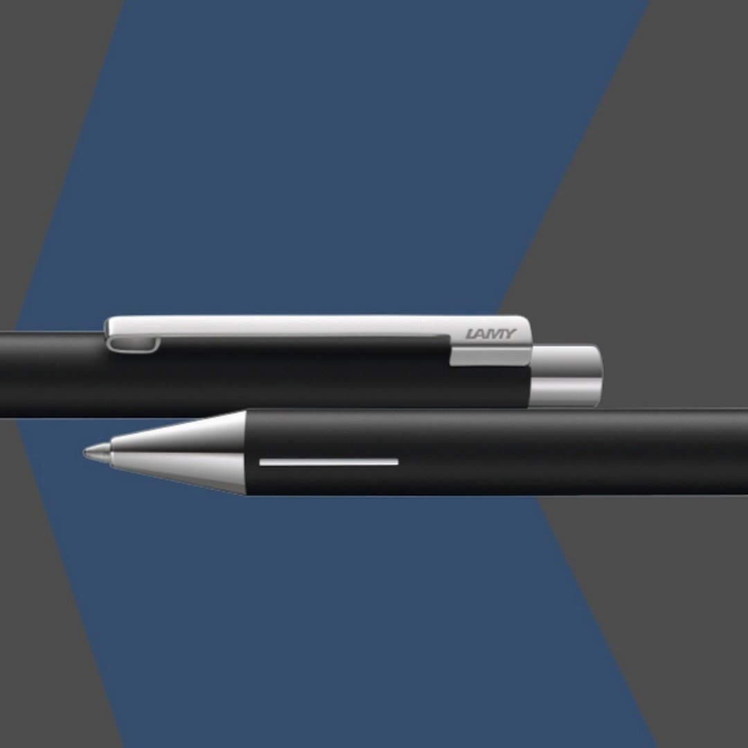 LAMY 原子笔笔套礼盒 / ECON 系列 - 240 - 雾光黑 - 圆珠笔/中性笔 - 铝合金 黑色