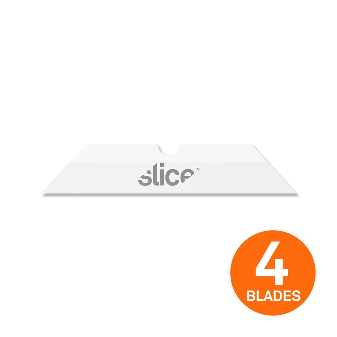 【Slice】迷你陶瓷替刃 -尖 -4入组 - 剪刀/拆信刀 - 瓷 白色