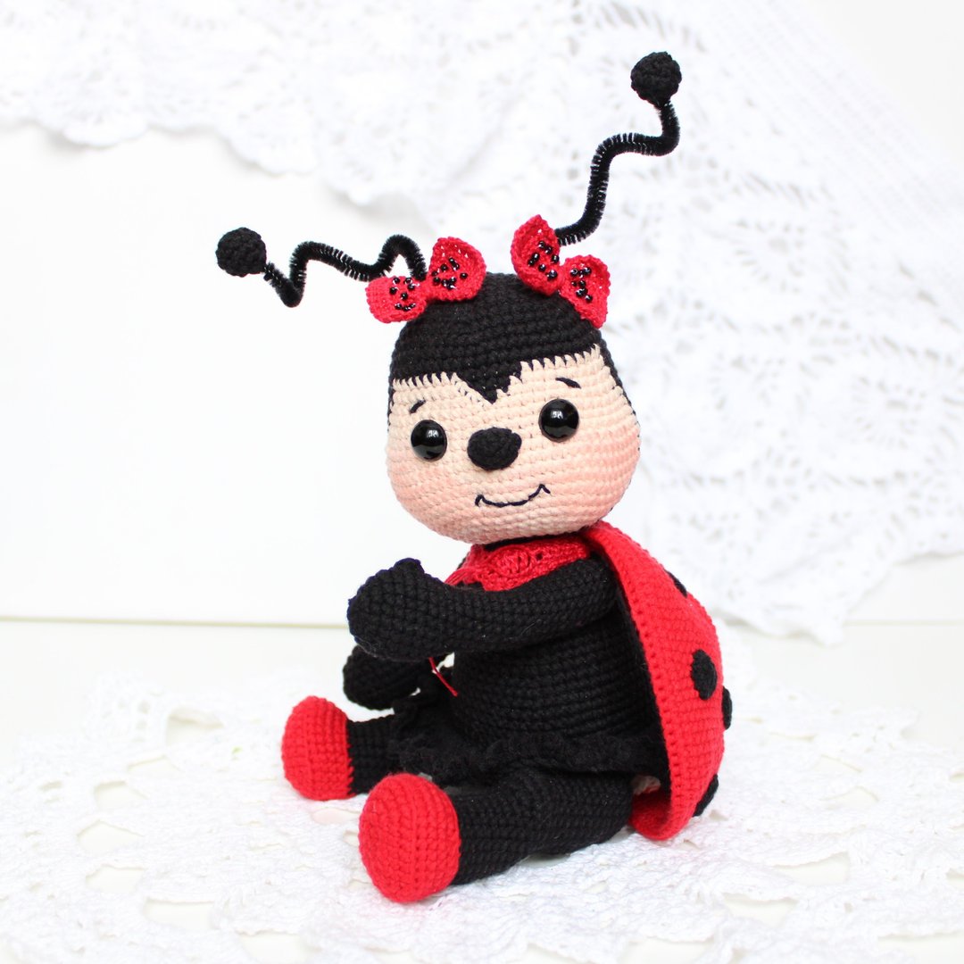 钩针瓢虫图案 PDF 英文 Amigurumi ladybeetle Ladybird 钩针 - 手工艺教程/工具书 - 其他材质 