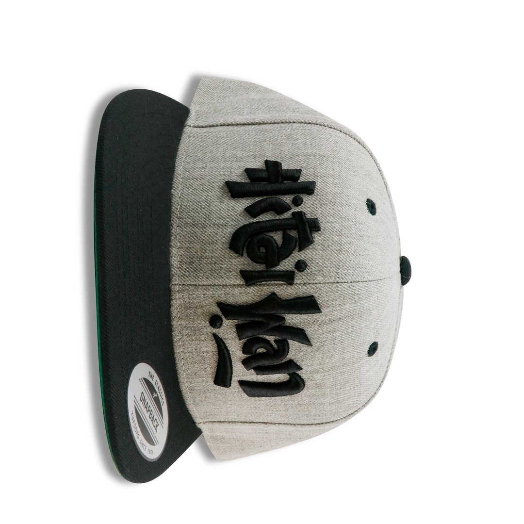 台湾翻转文字│Hi Taiwan复古帽-灰 - 帽子 - 聚酯纤维 灰色