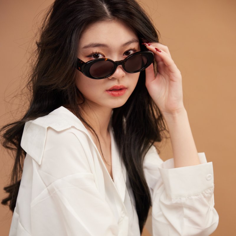 时尚必备Y2K墨镜 │ Friday - 玳瑁色 - 眼镜/眼镜框 - 环保材料 