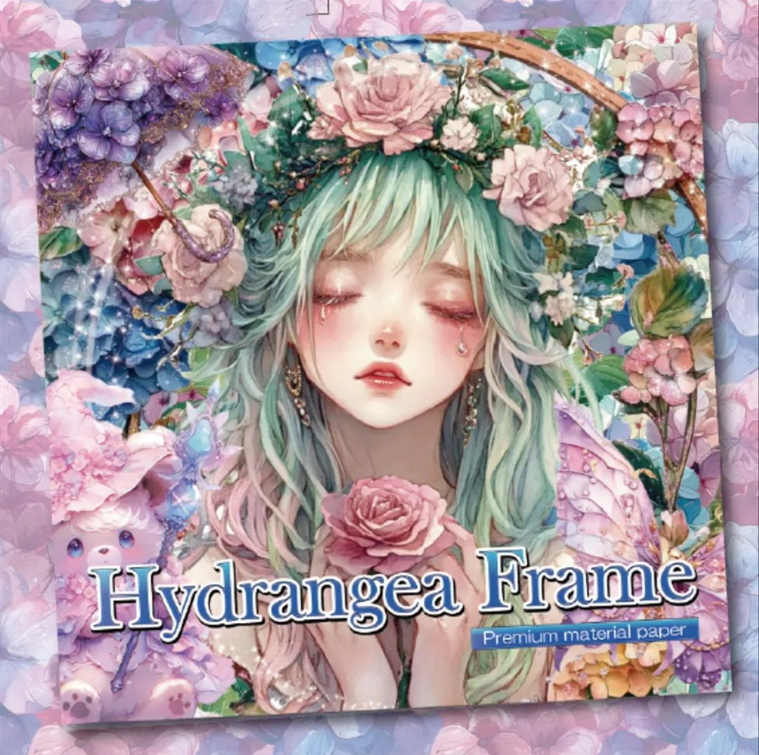 绣球花相框 顶级版 玫瑰与绣球花的幻想曲 - 其他 - 纸 紫色
