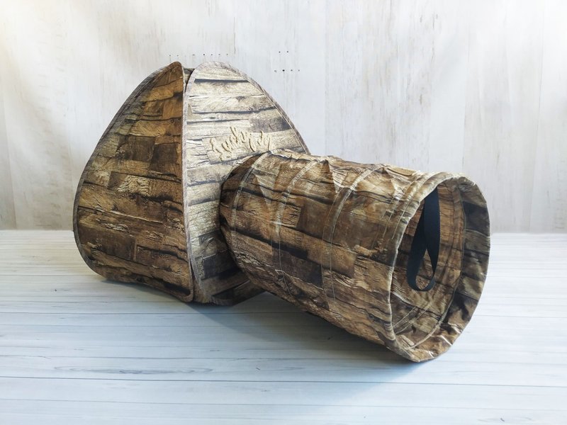 帐篷隧道组- 森林深木  小型犬 大猫咪 可拆式床垫 - 床垫/笼子 - 其他人造纤维 咖啡色