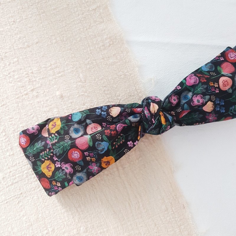 维多利亚的秘密 韩国布 蝴蝶结发带 - 发带/发箍 - 棉．麻 黑色